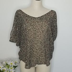 BCBGeneration Dolman Split Sleeve Top Large